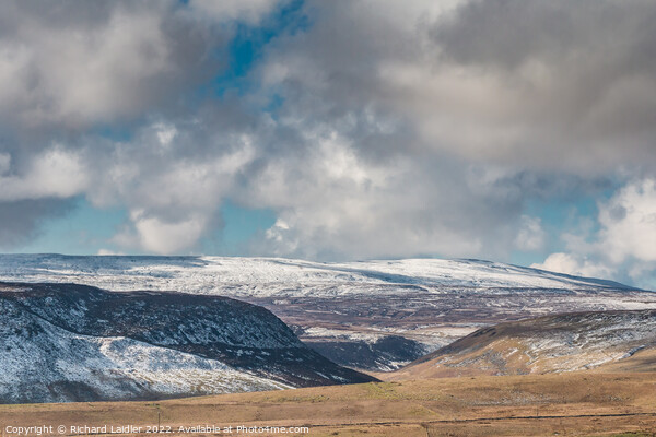 Cronkley Scar, Mickle Fell and Widdybank Fell with a dusting of snow Picture Board by Richard Laidler