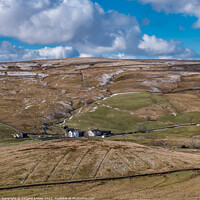 Buy canvas prints of Marshes Gill Farm, Harwood, Teesdale (2) by Richard Laidler