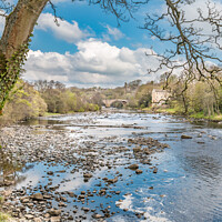 Buy canvas prints of Upstream to the County Bridge Barnard Castle, Teesdale by Richard Laidler