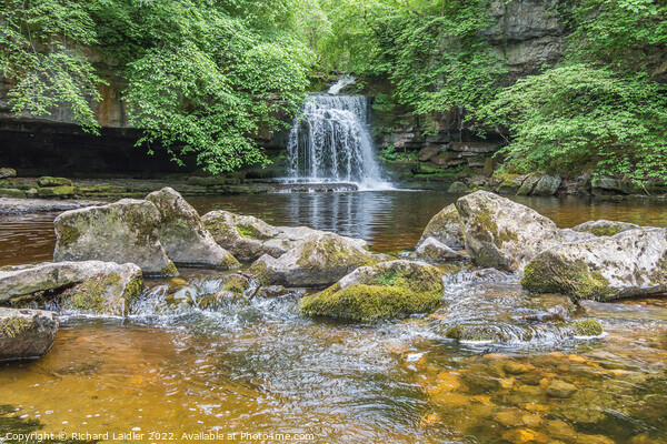 Cauldron Force Waterfall, West Burton, Wensleydale, Yorkshire Dales Picture Board by Richard Laidler