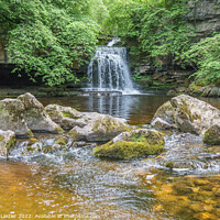 Buy canvas prints of Cauldron Force Waterfall, West Burton, Wensleydale, Yorkshire Dales by Richard Laidler