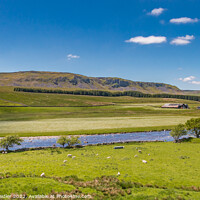 Buy canvas prints of Cronkley Scar and River Tees from Hill End, Forest-in-Teesdale by Richard Laidler
