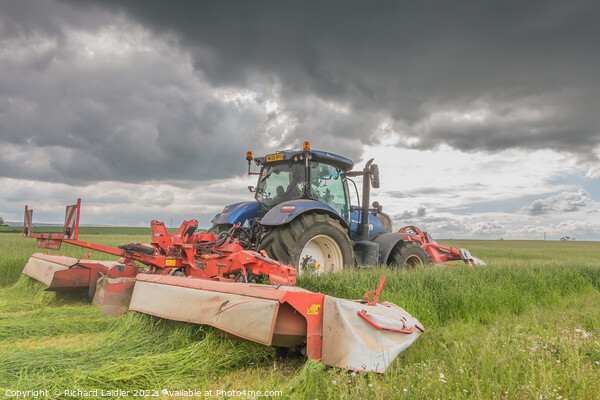 Silage Cutting at Wycliffe Jun 2022 (1) Picture Board by Richard Laidler