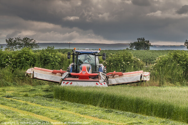 Silage Cutting at Wycliffe Jun 2022 (2) Picture Board by Richard Laidler