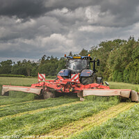Buy canvas prints of Silage Cutting at Wycliffe Jun 2022 (3) by Richard Laidler
