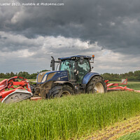 Buy canvas prints of Silage Cutting at Wycliffe Jun 2022 (4) by Richard Laidler