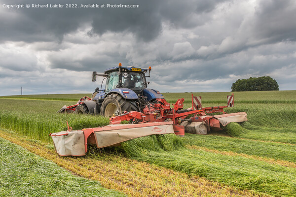 Silage Cutting at Wycliffe Jun 2022 (5) Picture Board by Richard Laidler