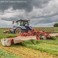 Buy canvas prints of Silage Cutting at Wycliffe Jun 2022 (5) by Richard Laidler