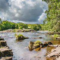 Buy canvas prints of The River Tees near Ettersgill in Summer by Richard Laidler