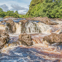 Buy canvas prints of Salmon Leap Falls, Teesdale by Richard Laidler