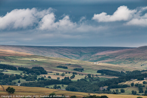 Towards the Hudes Hope from Harker Hill, Teesdale Picture Board by Richard Laidler