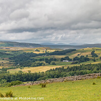 Buy canvas prints of Sunshine and Shadows on Upper Teesdale Panoraama by Richard Laidler