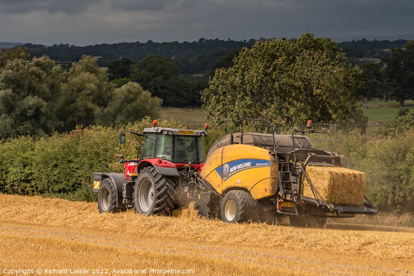 Baling at Van Farm Aug 2022 (4) Picture Board by Richard Laidler