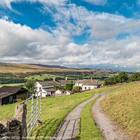 Buy canvas prints of Arla Burn and West Farms, Teesdale by Richard Laidler
