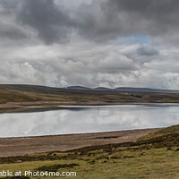 Buy canvas prints of Cow Green Reservoir Panorama by Richard Laidler