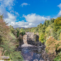 Buy canvas prints of Autumn Tints at High Force Waterfall, Teesdale by Richard Laidler