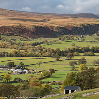 Buy canvas prints of Low Houses farm to Holwick from Middle Side, Teesdale by Richard Laidler