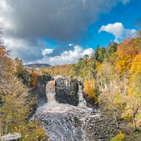 Buy canvas prints of Autumn Splendour at High Force Waterfall, (2) by Richard Laidler
