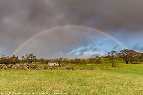 Rainbows over Bowlees, Teesdale Picture Board by Richard Laidler