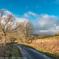 Buy canvas prints of Winter Sun on Hudegate West, Middleton in Teesdale by Richard Laidler