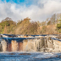 Buy canvas prints of Low Force Waterfall, Teesdale, Xmas Eve 2022 by Richard Laidler