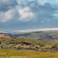 Buy canvas prints of Towards Harwood and Ettersgill from Bail Hill in Winter by Richard Laidler