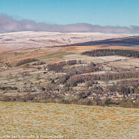 Buy canvas prints of A Wintry Middleton in Teesdale from Bail Hill Mickleton by Richard Laidler