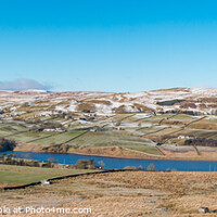 Buy canvas prints of Wintry Lunedale from Harker Hill Panorama by Richard Laidler