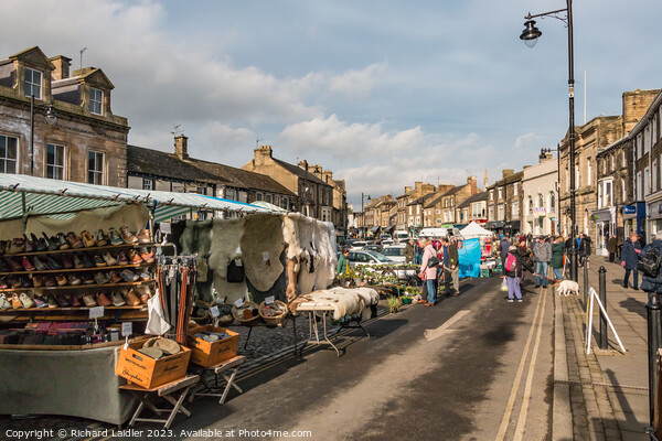 Market Day, Barnard Castle, Teesdale Picture Board by Richard Laidler