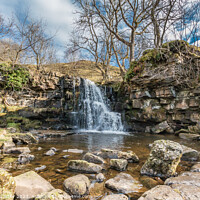 Buy canvas prints of East Gill Force Waterfall, Keld, Swaledale, Yorkshire Dales by Richard Laidler