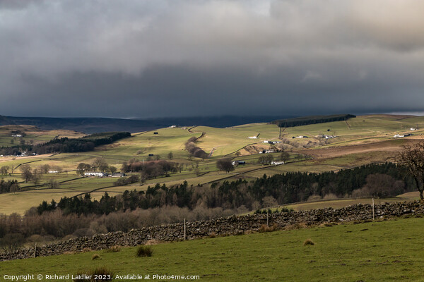 Ettersgill from Stable Edge in Dramatic Light Picture Board by Richard Laidler