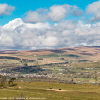 Buy canvas prints of Middleton in Teesdale from Bail Hill Mar 2023 (2) by Richard Laidler