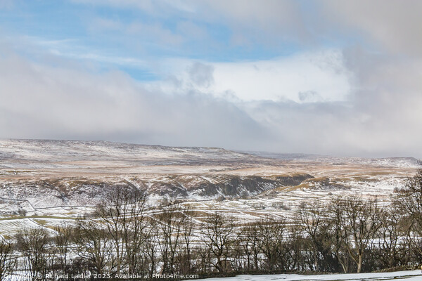 Holwick from Middle Side in Patchy Snow Picture Board by Richard Laidler