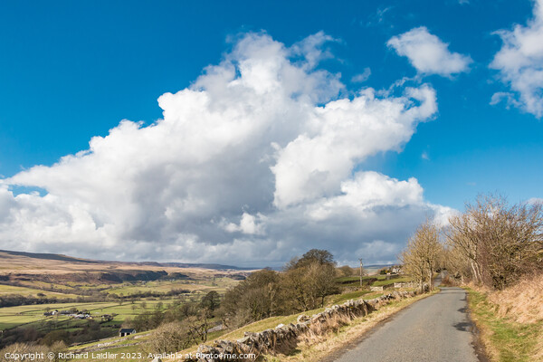 Big Sky over Upper Teesdale Picture Board by Richard Laidler