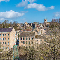 Buy canvas prints of Barnard Castle Town in Early Spring Sun by Richard Laidler