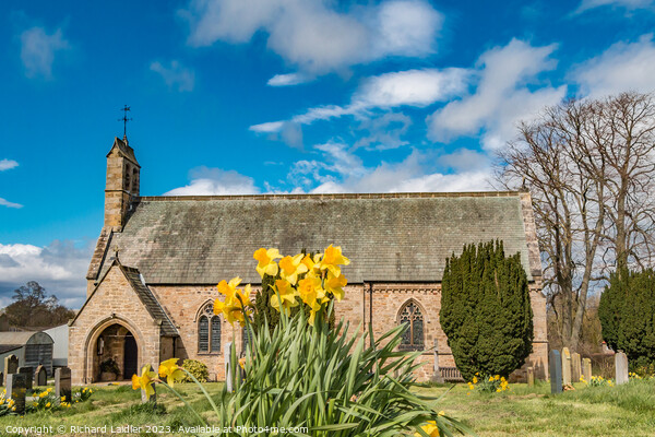 St Marys Parish Church, Hutton Magna, Teesdale in Spring Picture Board by Richard Laidler
