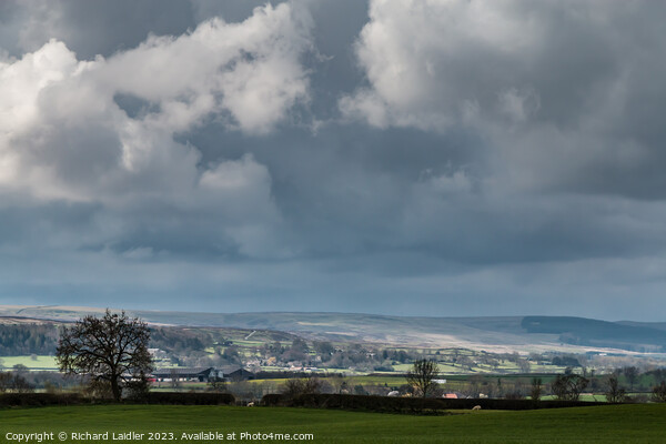 Barningham from Wycliffe in Dramatic Light Picture Board by Richard Laidler