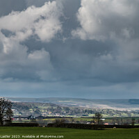 Buy canvas prints of Barningham from Wycliffe in Dramatic Light by Richard Laidler