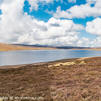 Buy canvas prints of Cow Green Reservoir, Teesdale, Panorama by Richard Laidler