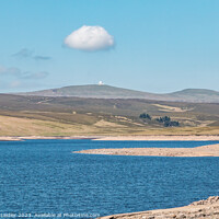 Buy canvas prints of Cow Green Reservoir and Great Dun Fell (1) by Richard Laidler