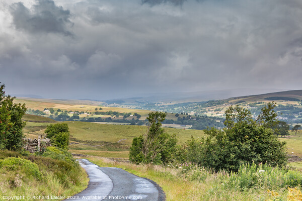 Towards Laithkirk from Bail Hill Picture Board by Richard Laidler