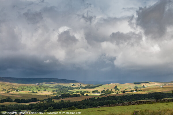 Upper Teesdale Drama Between the Squalls Picture Board by Richard Laidler