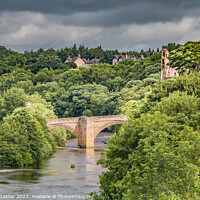 Buy canvas prints of County Bridge and Castle Ruins Barnard Castle, Teesdale by Richard Laidler