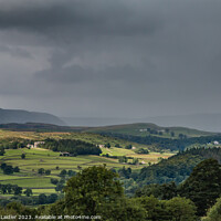 Buy canvas prints of Shower Approaching Holwick by Richard Laidler