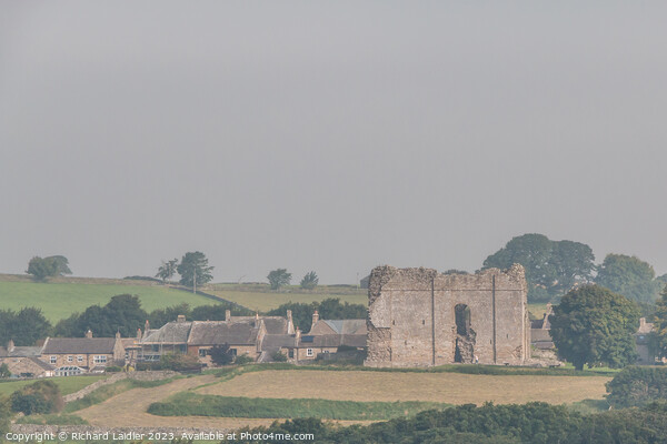 Bowes Castle in Early Morning Mist Picture Board by Richard Laidler