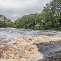 Buy canvas prints of Swollen River Tees at Barney Weir by Richard Laidler
