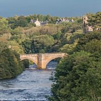 Buy canvas prints of County Bridge and Castle in Watery Sunshine by Richard Laidler