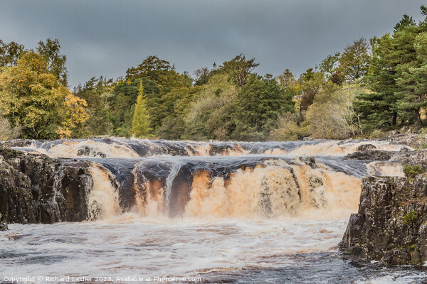 Low Force Waterfall in Spate after Storm Babet October 2023 Picture Board by Richard Laidler