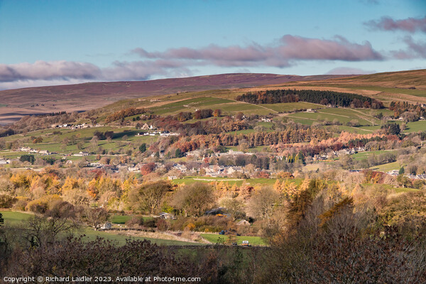 Middleton-in-Teesdale from Bail Hill Picture Board by Richard Laidler