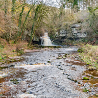 Buy canvas prints of Cauldron Force Waterfall, Wensleydale (2) by Richard Laidler